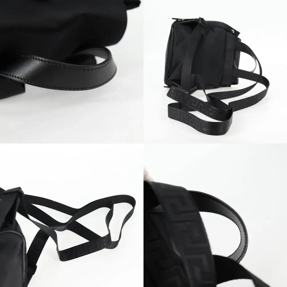 Versace Nylon Backpack Black